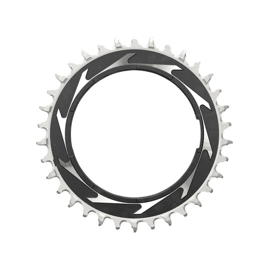 SRAM Chain Ring T-Type 32 Tooth Powermeter Threaded 3mm Offset Eagle (Including Pin Thread Backup and Screw) - Black / Silver XXSL D1
