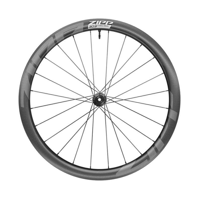 Load image into Gallery viewer, Zipp 303 Firecrest Carbon Tubeless Disc Brake Center Locking 700c Front 24 Spokes 12mm x 100mm Standard Graphic A1

