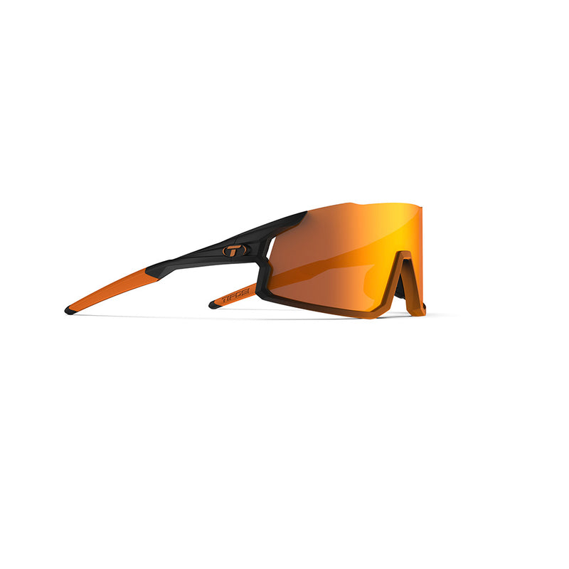 Load image into Gallery viewer, Tifosi Stash Sunglasses Black Orange Fade with Clarion Orange, AC Red and Clear Lens

