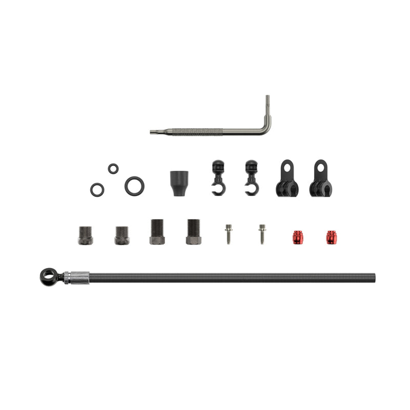 Load image into Gallery viewer, SRAM Disc Brake Hydraulic Hose Kit - Black Banjo - 2000mm Black (Includes Banjo, Fittings) - Level ULT / TLM (A1), Code R / RS / RSC / ULT / SLV / BRZ (B1 / C1), Red eTap HRD, S900 Monoblock

