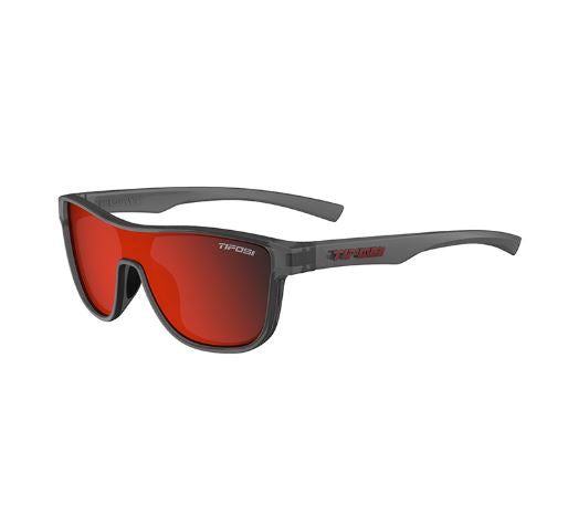 Tifosi Sizzle Sunglasses Satin Vapor with Smoke Red Lens