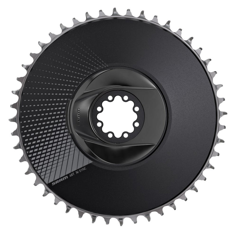 Load image into Gallery viewer, SRAM Chain Ring Road 48 Tooth Direct Mount X-Sync Aero Blast Black

