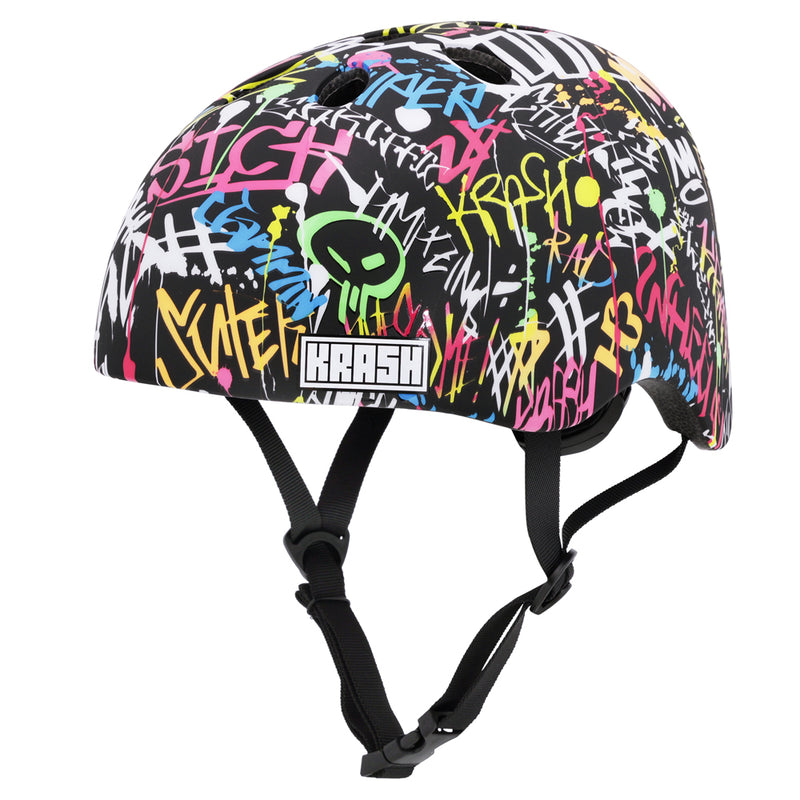 Load image into Gallery viewer, Krash Street Writer Youth Helmet - Neon
