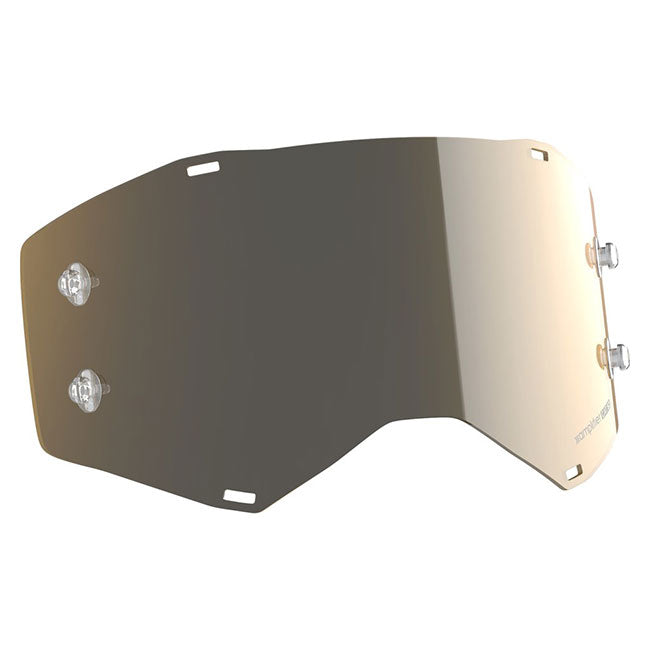 Load image into Gallery viewer, Replacement lens for SCOTT Prospect/Fury/Amplifier Goggles - Gold Chrome Works Lens
