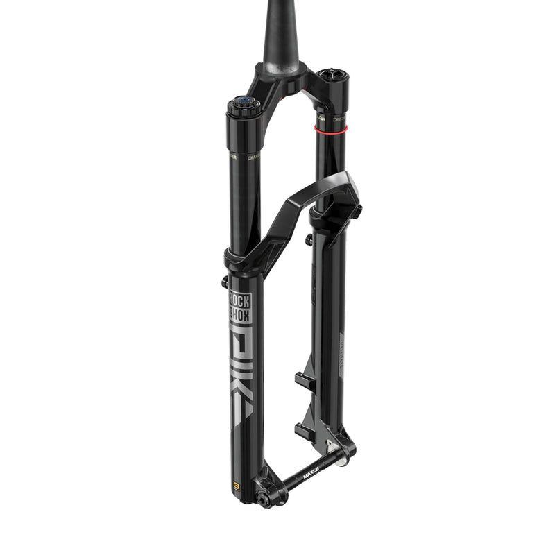 Load image into Gallery viewer, RockShox Fork Pike Ultimate CHARGER 3.1 RC2 - Crown 29 Boost 15x110 140mm Gloss Black Alum Str Tpr 44offset DebonAir+ (includes Bolt On Fender,2 Btm Tokens, Star nut, Maxle Stealth) C2

