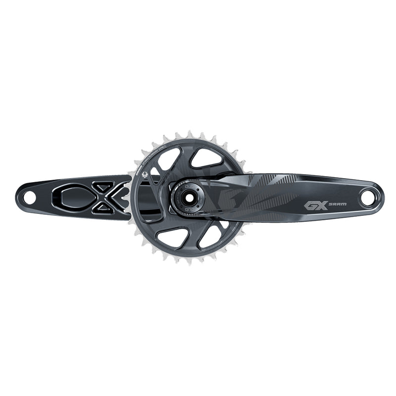 Load image into Gallery viewer, SRAM Crank GX Eagle 55mm Chain Line DUB 12 Speed 170mm with Direct Mount 32 Tooth X-Sync 2 Chain Ring Lunar (DUB Cups / Bearings Not Included)

