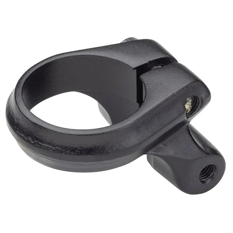 Load image into Gallery viewer, Problem Solvers Seatpost Clamp with Rack Mounts 31.8mm Black

