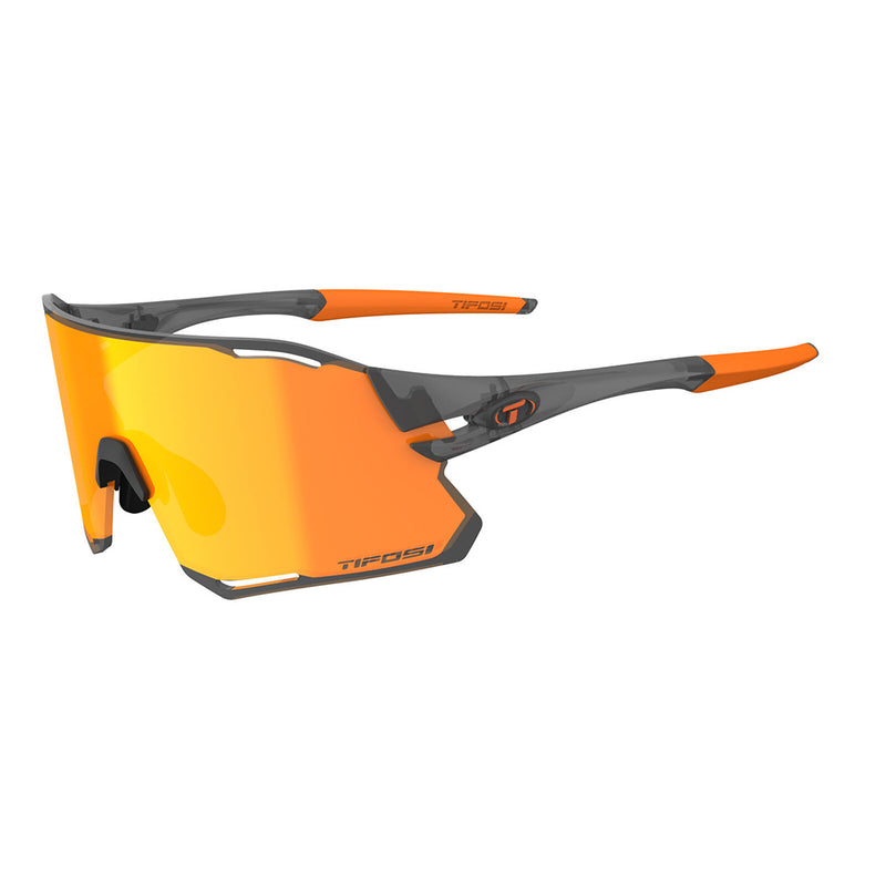 Load image into Gallery viewer, Tifosi Rail Race Sunglasses Satin Vapor with Clarion Orange and Clear Lens

