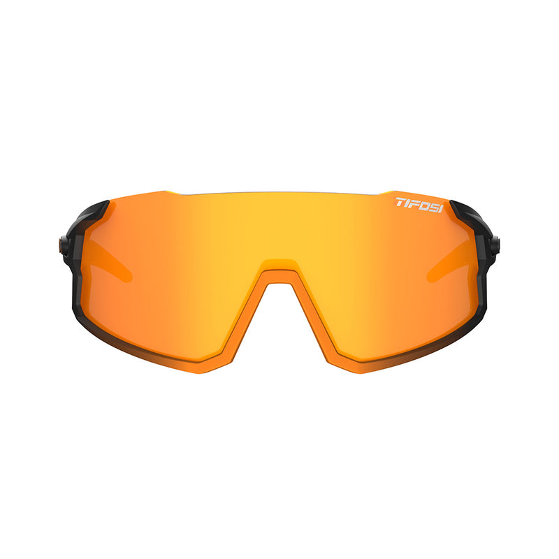 Load image into Gallery viewer, Tifosi Stash Sunglasses Black Orange Fade with Clarion Orange, AC Red and Clear Lens

