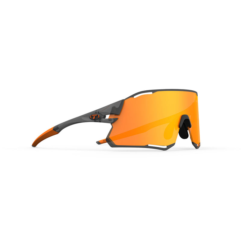 Load image into Gallery viewer, Tifosi Rail Race Sunglasses Satin Vapor with Clarion Orange and Clear Lens

