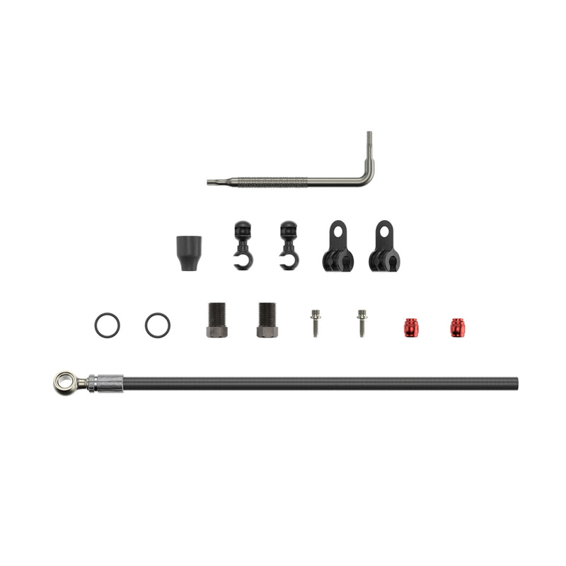 Load image into Gallery viewer, SRAM Disc Brake Hydraulic Hose Kit - Silver Banjo - 2000mm Black (Includes Banjo, Fittings) - XX, Juicy5 / 7 /Guide R / RS / RSC / Ult (B1), Guide T(A1), G2 RSC / ULT, Level 4 Piston ULT / SLV(C1), Maven Ultimate / Silver

