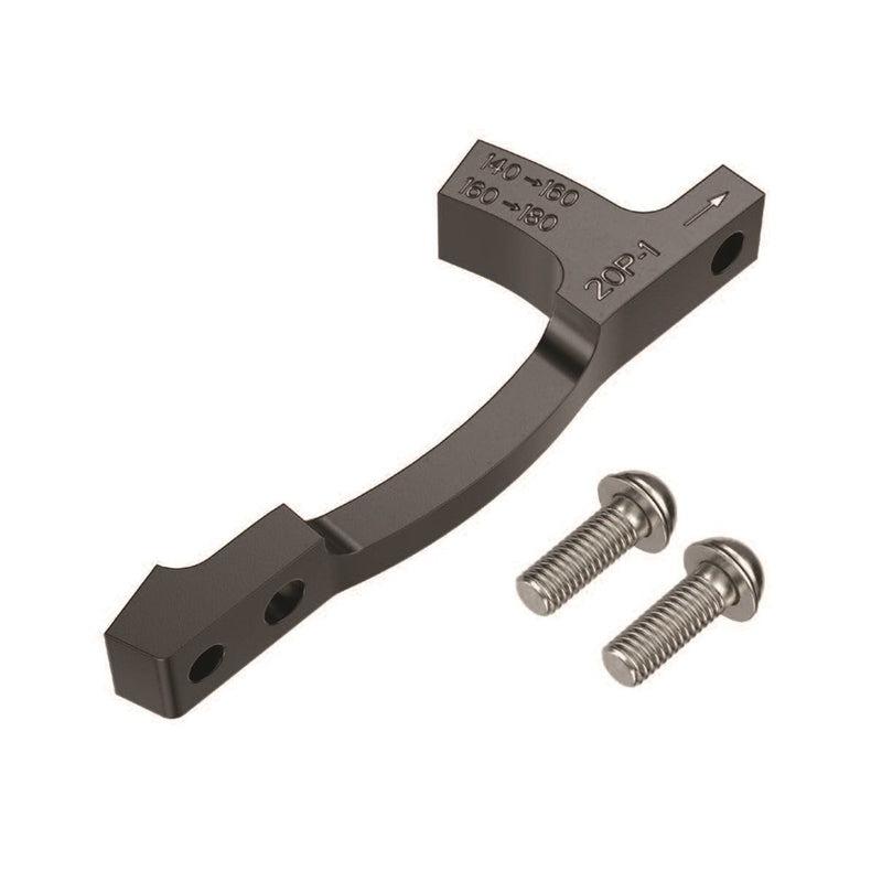 Load image into Gallery viewer, SRAM Post Bracket - 20 P 1  (FOR USE WITH 160MM AND 180MM ROTORS ONLY)  (140 to 160 OR 160 to 180), INCLUDES STAINLESS BRACKET MOUNTING BOLTS

