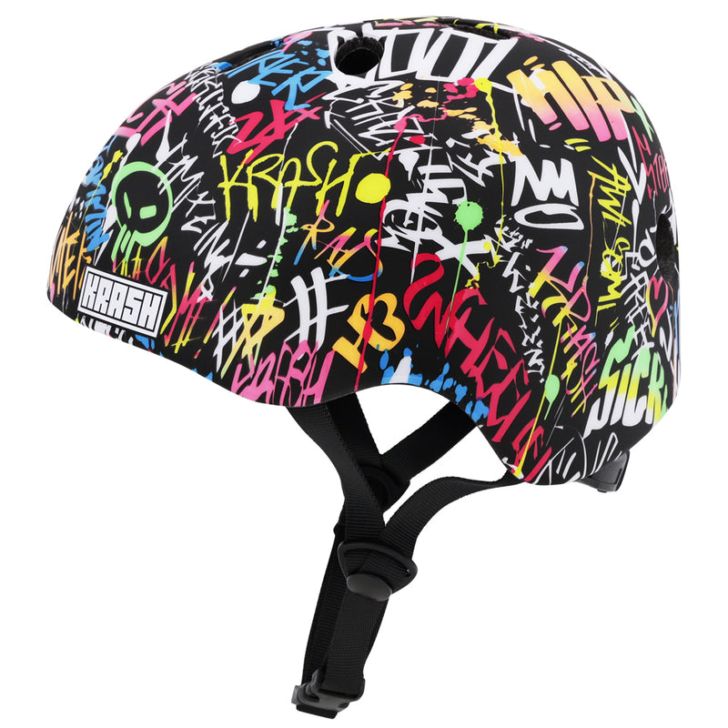 Load image into Gallery viewer, Krash Street Writer Youth Helmet - Neon
