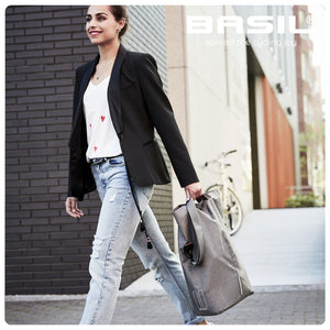 Basil City Shopper 14-16L Grey Melee