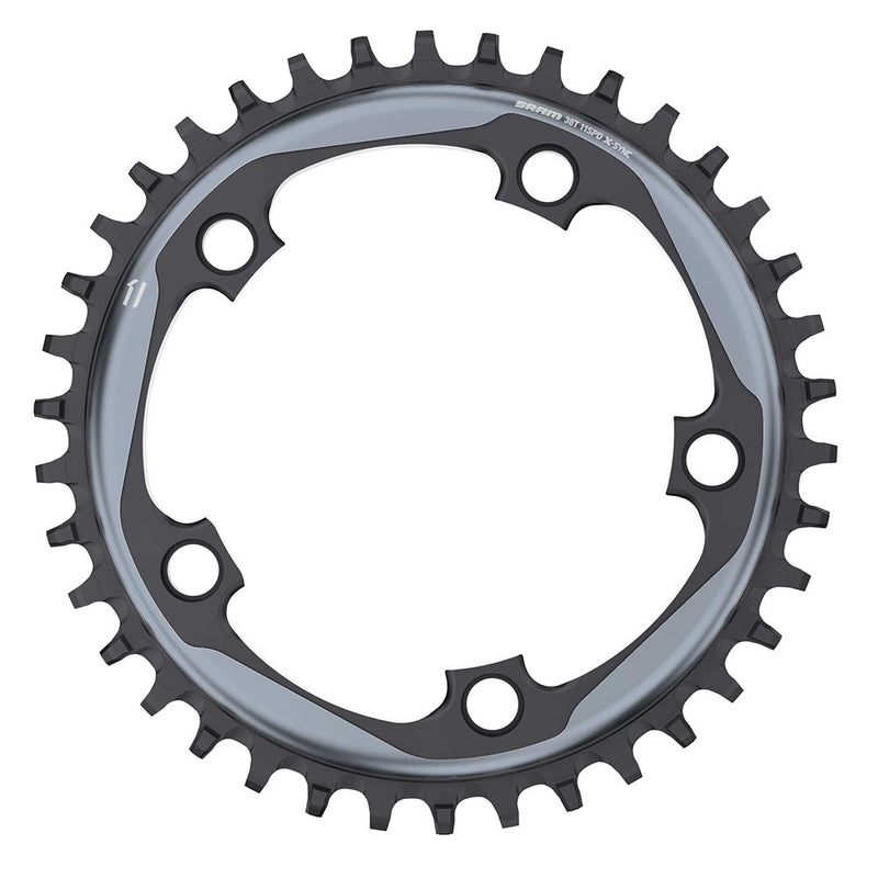 Load image into Gallery viewer, SRAM Chain Ring X-Sync 40 Tooth 11 Speed Apex 1 Asymmetric 110 BCD Aluminium Black BB30 or GXP

