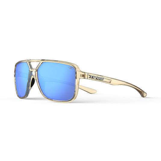 Tifosi Salto Sunglasses Golden Ray with Sky Blue Mirror Lens
