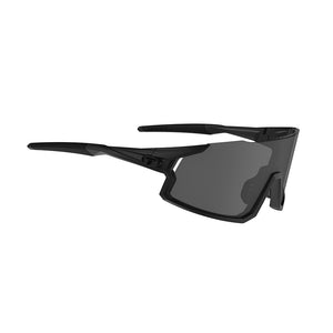 Tifosi Stash Sunglasses BlackOut with Smoke, AC Red and Clear Lens
