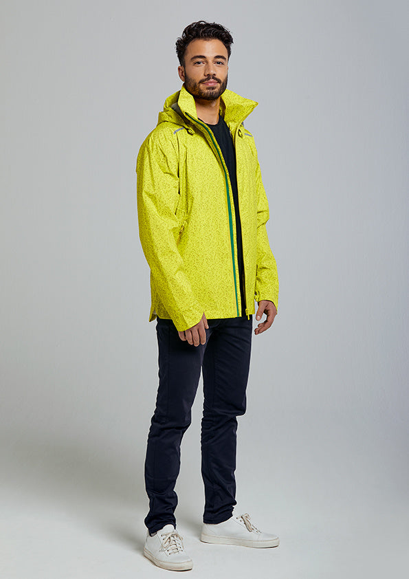 Load image into Gallery viewer, basil-skane-hivis-bicycle-rain-jacket-men-neon-yel
