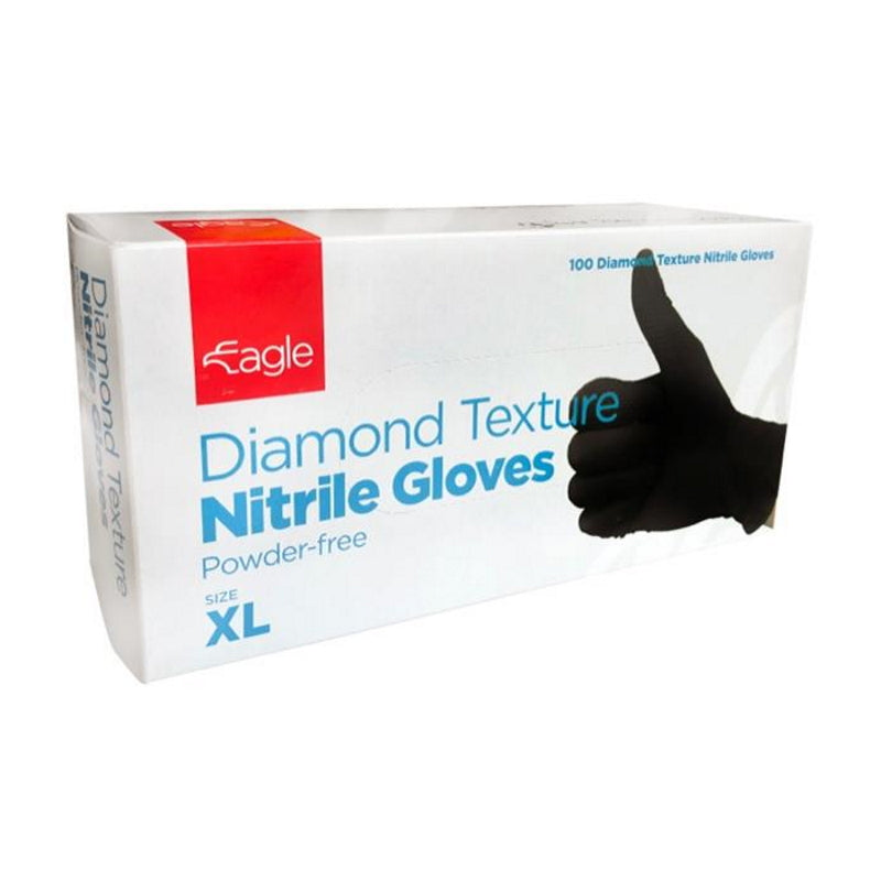 Load image into Gallery viewer, Black Diamond Textured Nitrile Gloves XL
