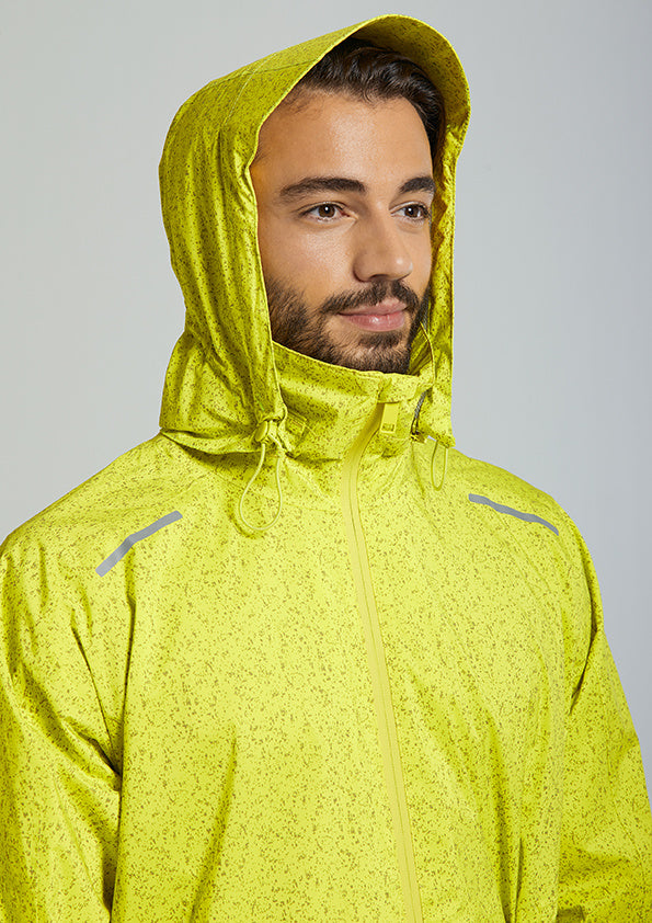 Load image into Gallery viewer, basil-skane-hivis-bicycle-rain-jacket-men-neon-yel
