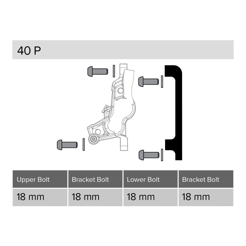 Load image into Gallery viewer, SRAM Post Bracket 40P Info
