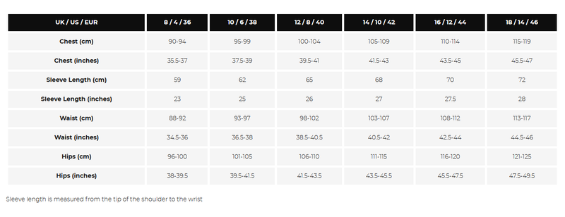 Load image into Gallery viewer, Switch Womens Jacket Sizing Guide
