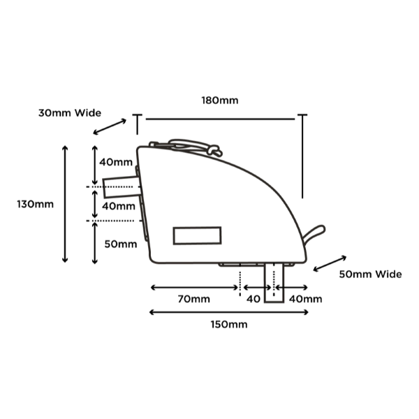 Load image into Gallery viewer, Rear Top Tube Bag Dims tn
