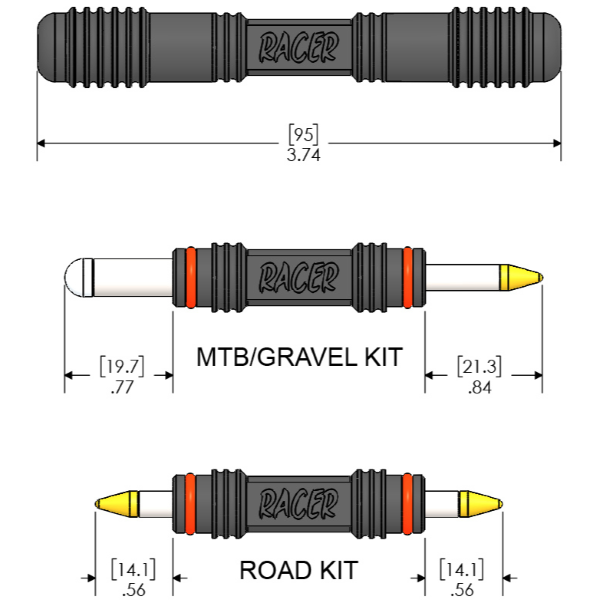 Load image into Gallery viewer, Racer MTB and Road Dims tn
