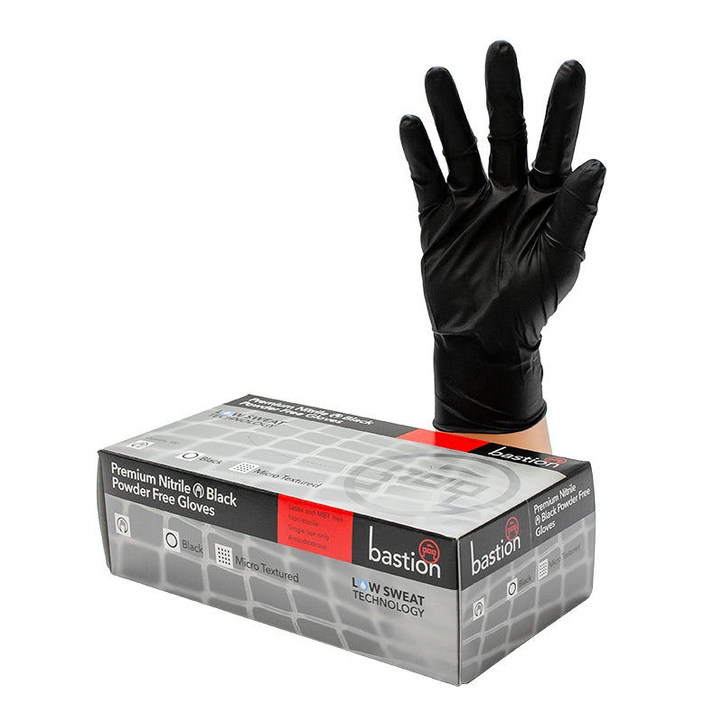 Load image into Gallery viewer, Black Diamond Textured Nitrile Gloves Large
