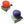 Retro Colour Bells Assorted (12/Box) - Individual