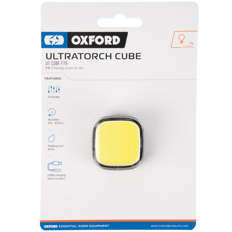 Load image into Gallery viewer, Oxford UltraTorch Cube F75 Front Light - Packaging
