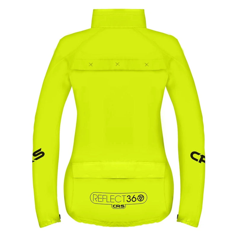 Load image into Gallery viewer, Proviz Reflect360 CRS Women&#39;s Cycling Jacket Yellow - Rear
