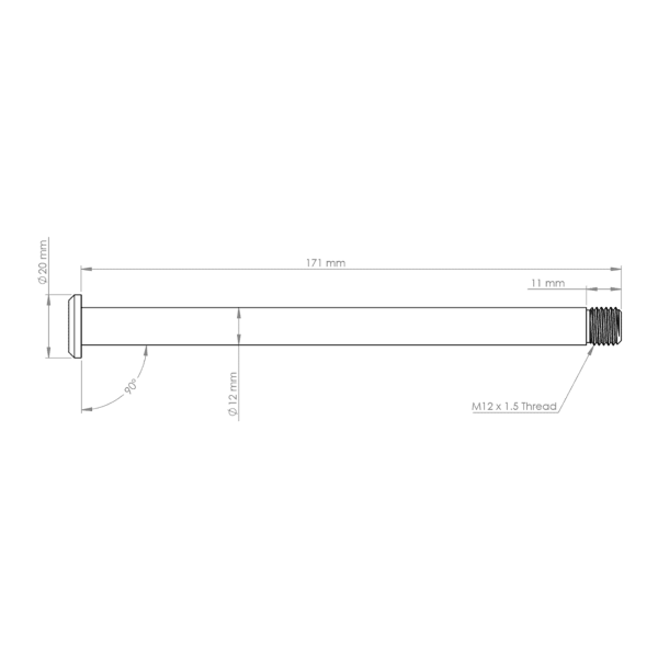 Load image into Gallery viewer, Yeti 171mm Rear Axle tn
