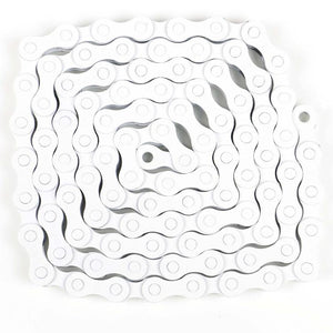 KMC - Z410A - 1spd Chain (1/2" x 1/8") White