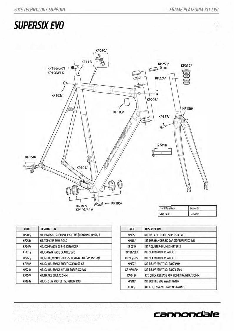 Supersix evo deals 2015 geometry