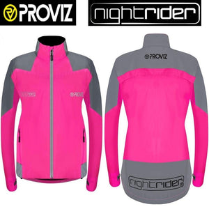 Proviz Nightrider Womens Pink Cycle Jacket