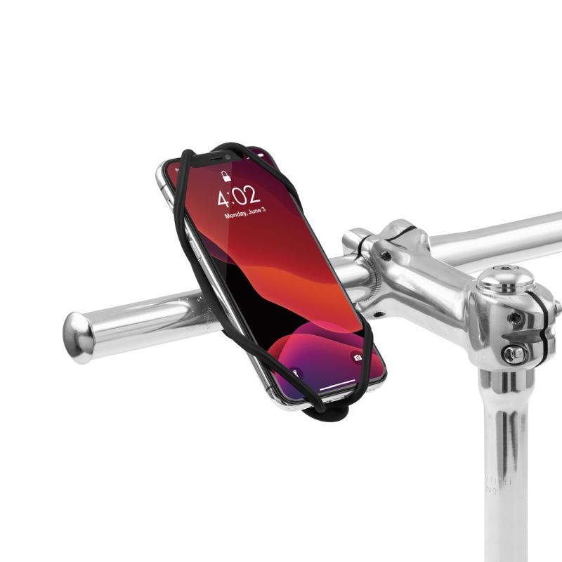 Load image into Gallery viewer, Bone Collection Bike Tie 4 + Power Strap Smartphone Holder Black
