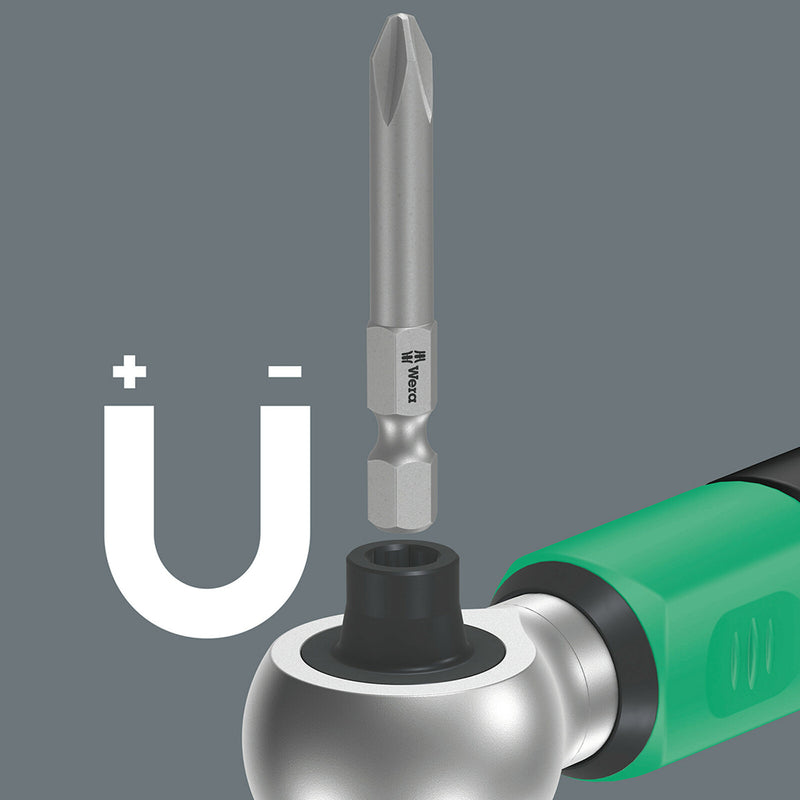 Load image into Gallery viewer, The Safe-Torque A 2 torque wrench has a &quot; bit mounting with a strong permanent magnet and is suitable for bits with 1/4&quot; external hexagon drive as per DIN ISO 1173-C 6.3 and E 6.3 and Wera connection series 1 and 4.
