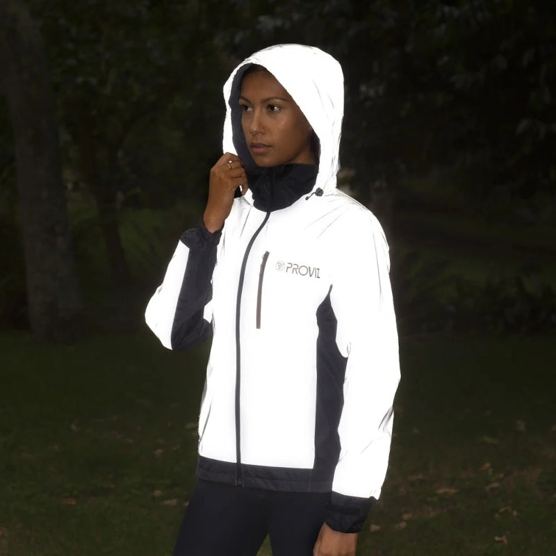 Load image into Gallery viewer, Proviz Reflect360 Fleece Lined Women&#39;s Outdoor Jacket - Nighttime Hood
